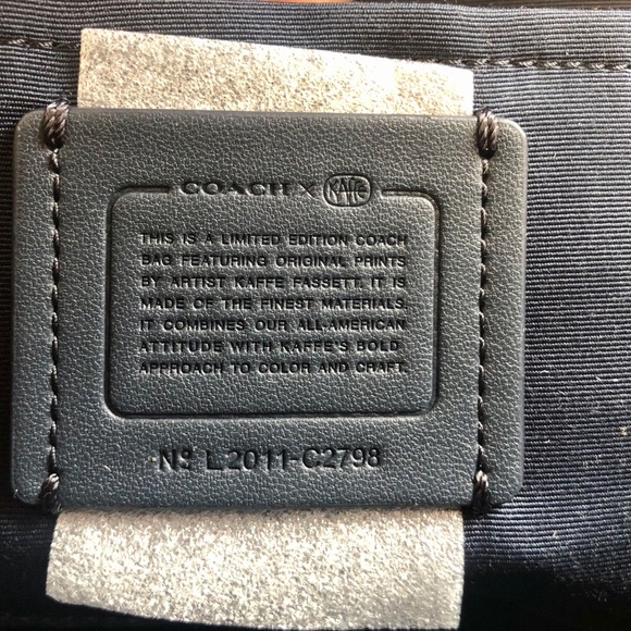 Coach Jes Crossbody Kaffe Floral White Purse - Picture 7 of 9